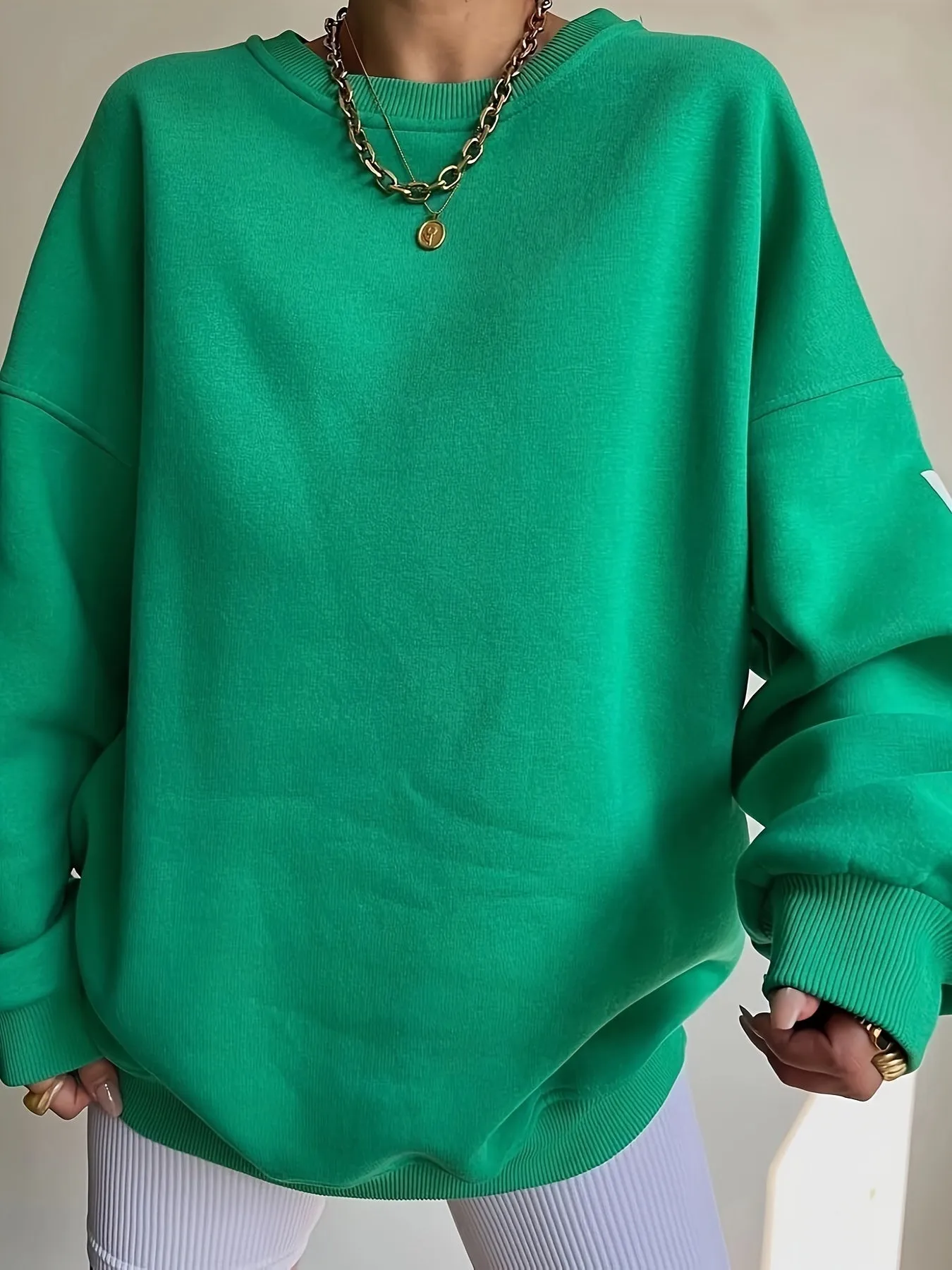 Stylish AutumnWinter Crew Neck Sweatshirt for Women