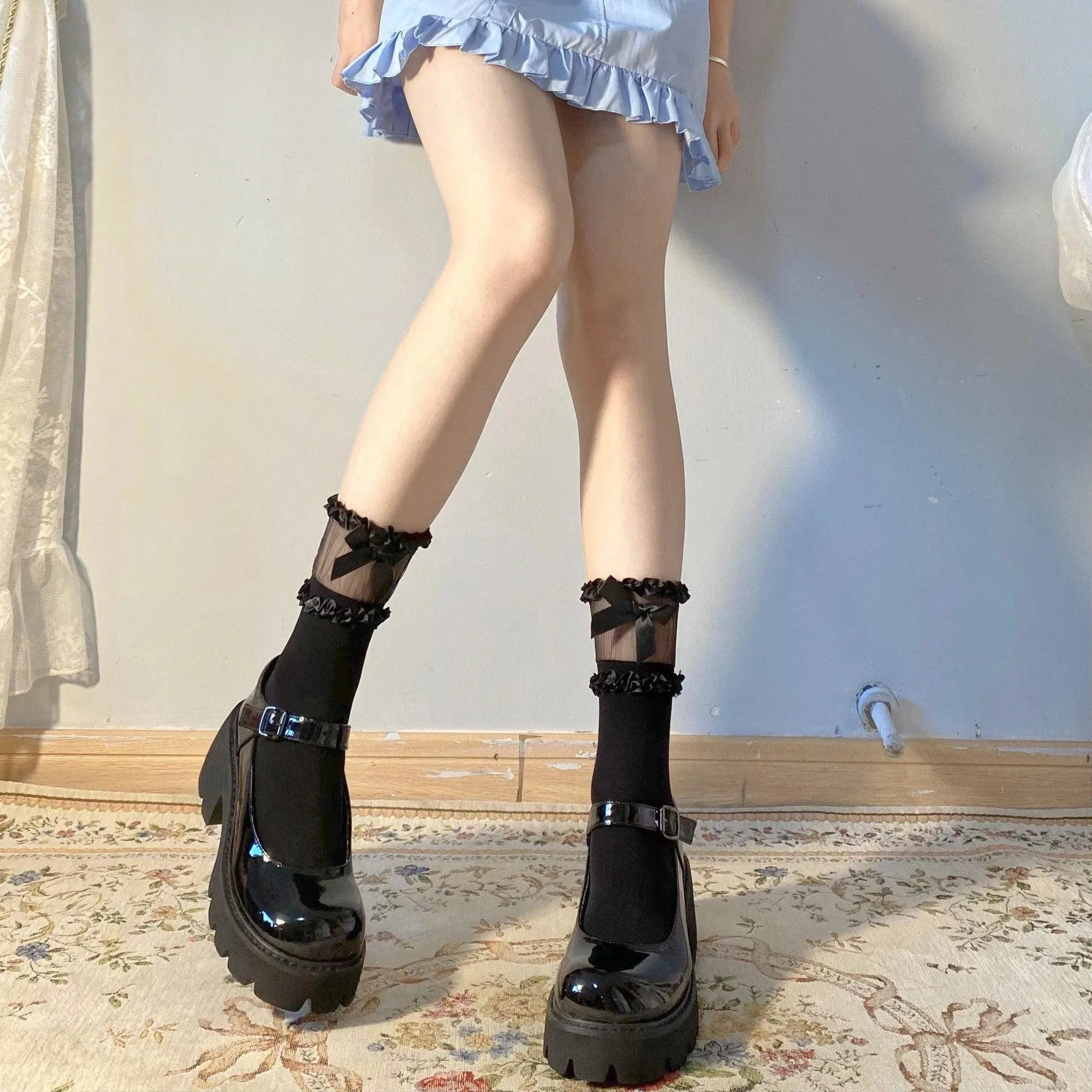 Sweet Lolita Ruffle Lace Cute Socks