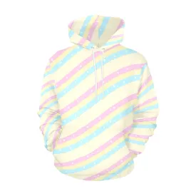 Teatime Fantasy Yellow Rainbow Women's All Over Print Hoodie