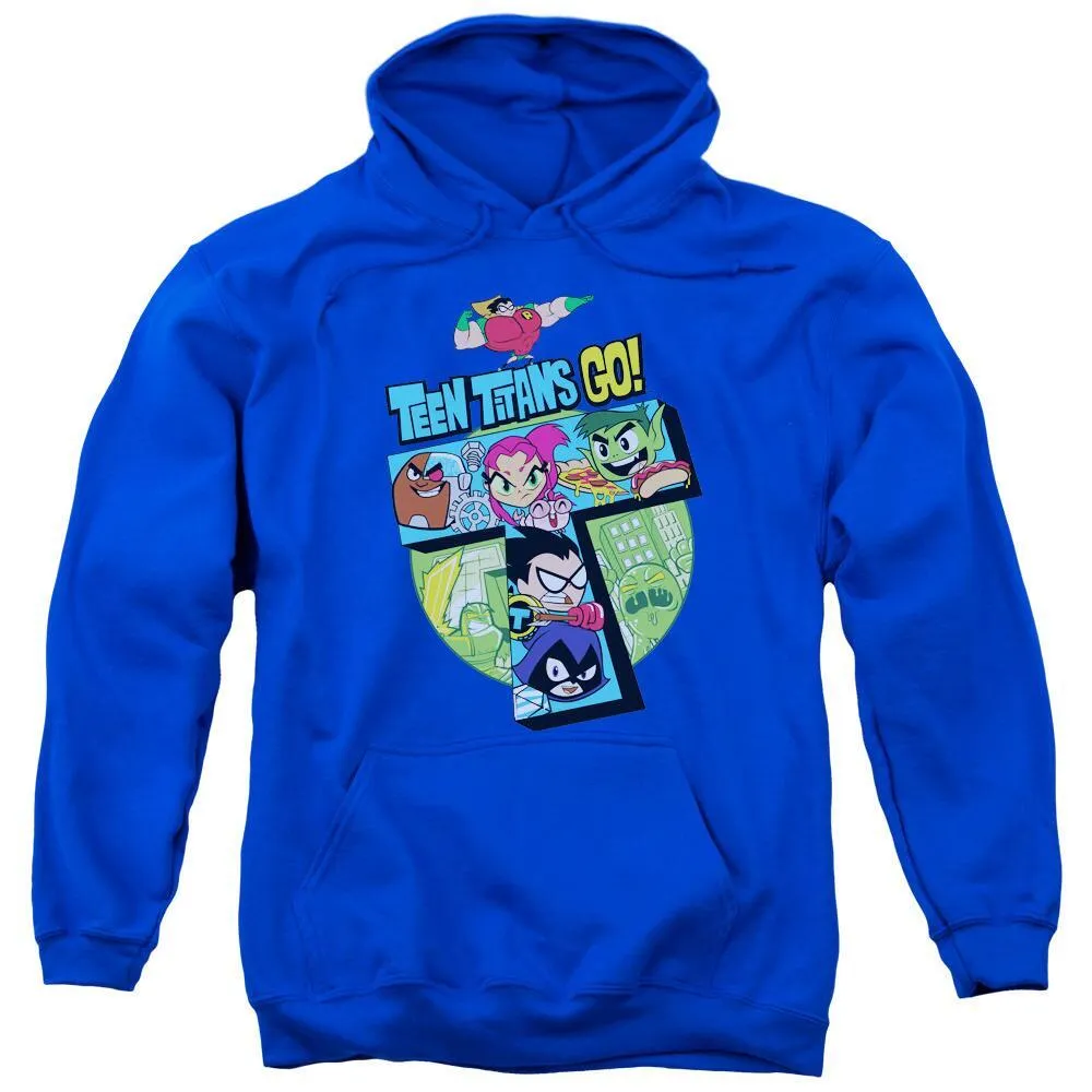 Teen Titans Go Adult Royal Blue Hoodie