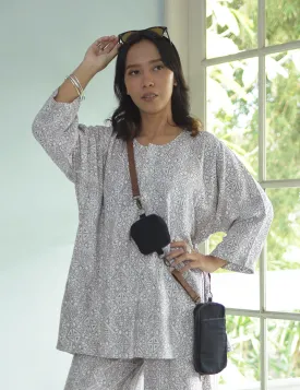 Toraja Grey Tunic Top, 1 size - SALE CLOTHING & KIDS