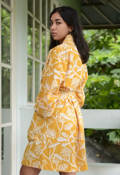 Turmeric Shorter Kimono Robe - SALE CLOTHING & KIDS