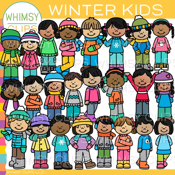 Winter Season Kids Clip Art