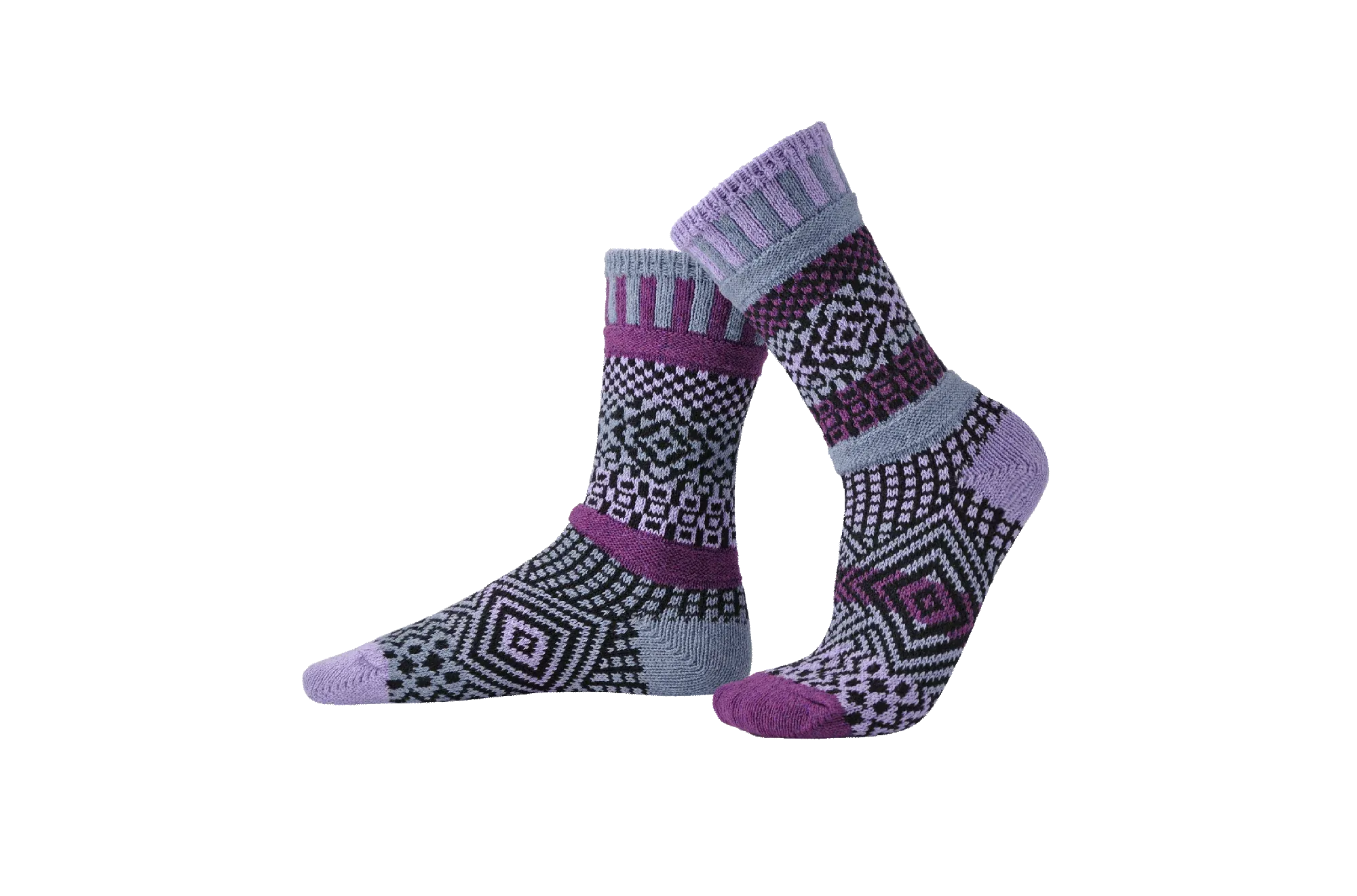 Wisteria Recycled Cotton Crew Socks