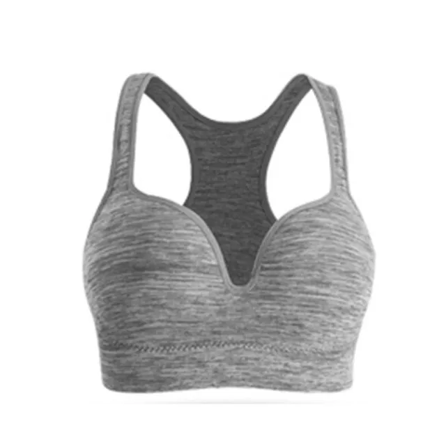 Women Seamless Padded Bra Racerback Sports Bras Workout Yoga Fitness Tank Top