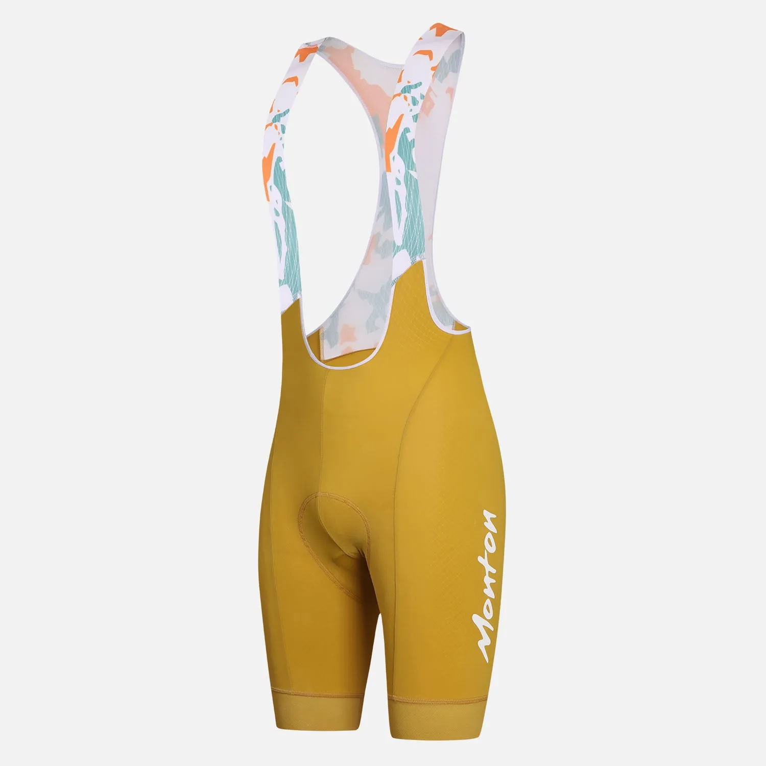 Women's Cycling Bib Shorts Ribon Yellow