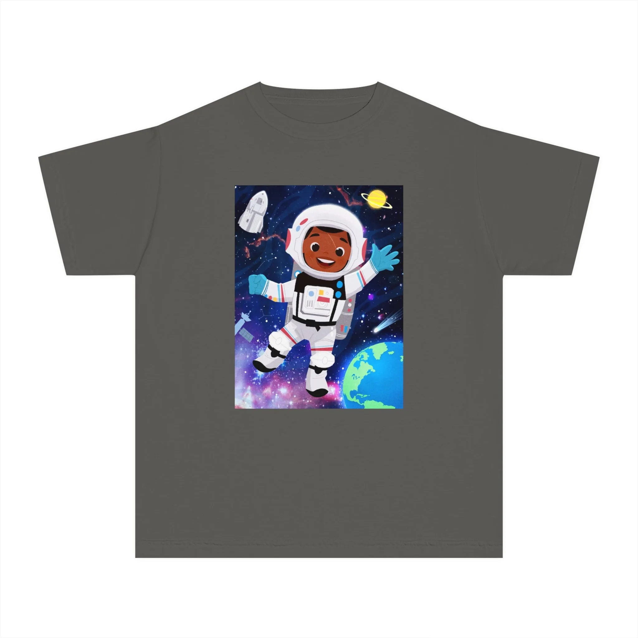 Youth - Future Astronaut T-Shirt (African American Boy / Black Boy)