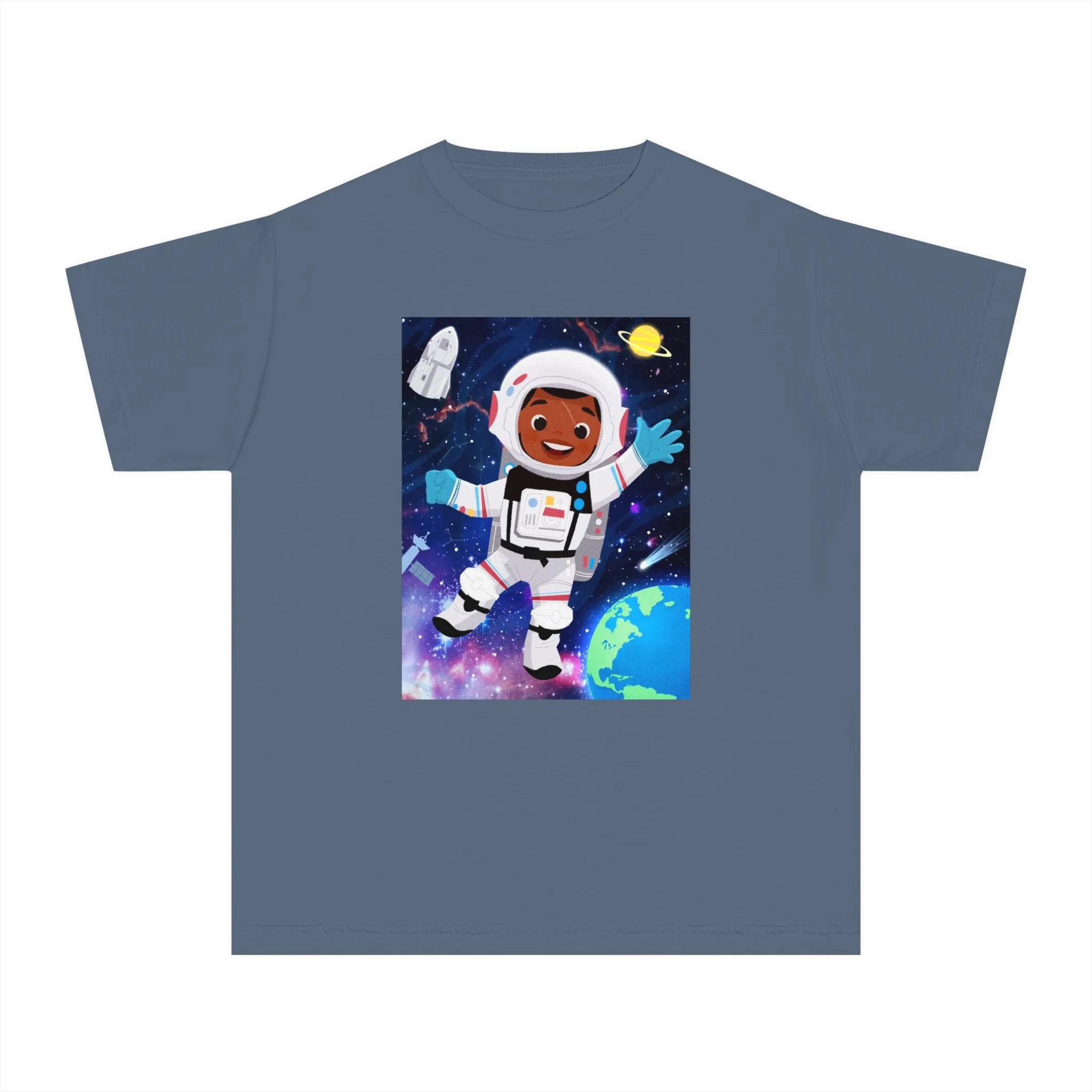 Youth - Future Astronaut T-Shirt (African American Boy / Black Boy)