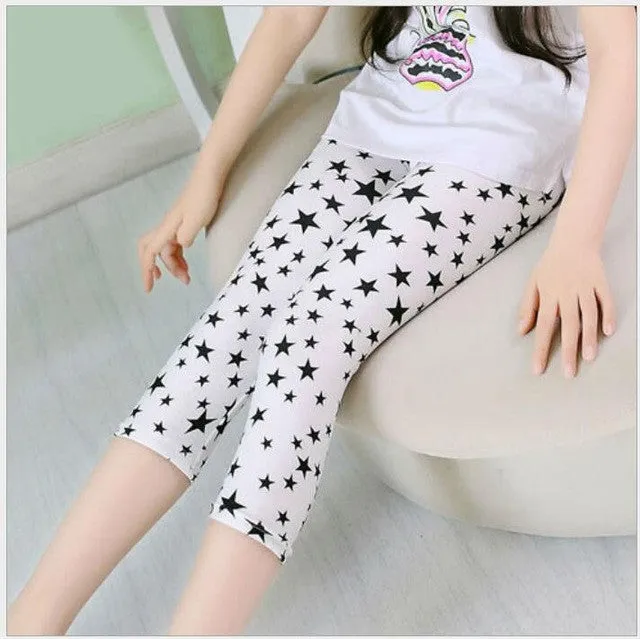 Ywstt Free shipping 2017 hot sale kids summer 7th fashion girls leggings  kids pants girl legging pants