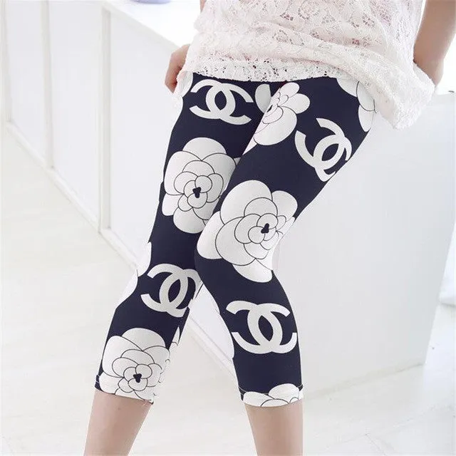 Ywstt Free shipping 2017 hot sale kids summer 7th fashion girls leggings  kids pants girl legging pants